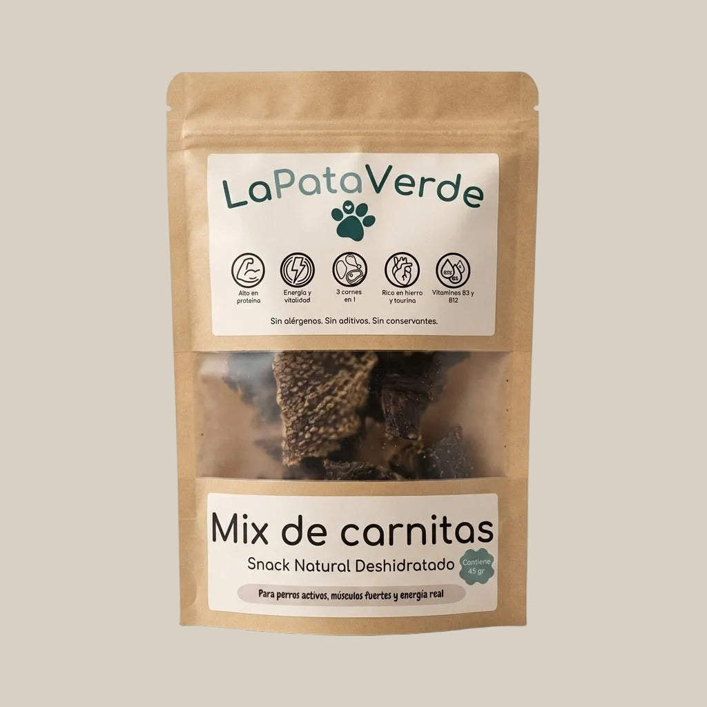 Mix de carnes (Res y Pollo) Deshidratadas - 45 gr