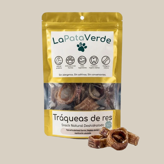 Traqueas de Res Deshidratadas - 120 gr